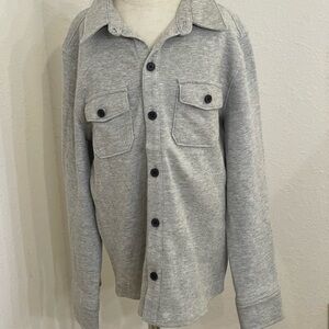 Art Class Gray Button-Up Shirt Jacket